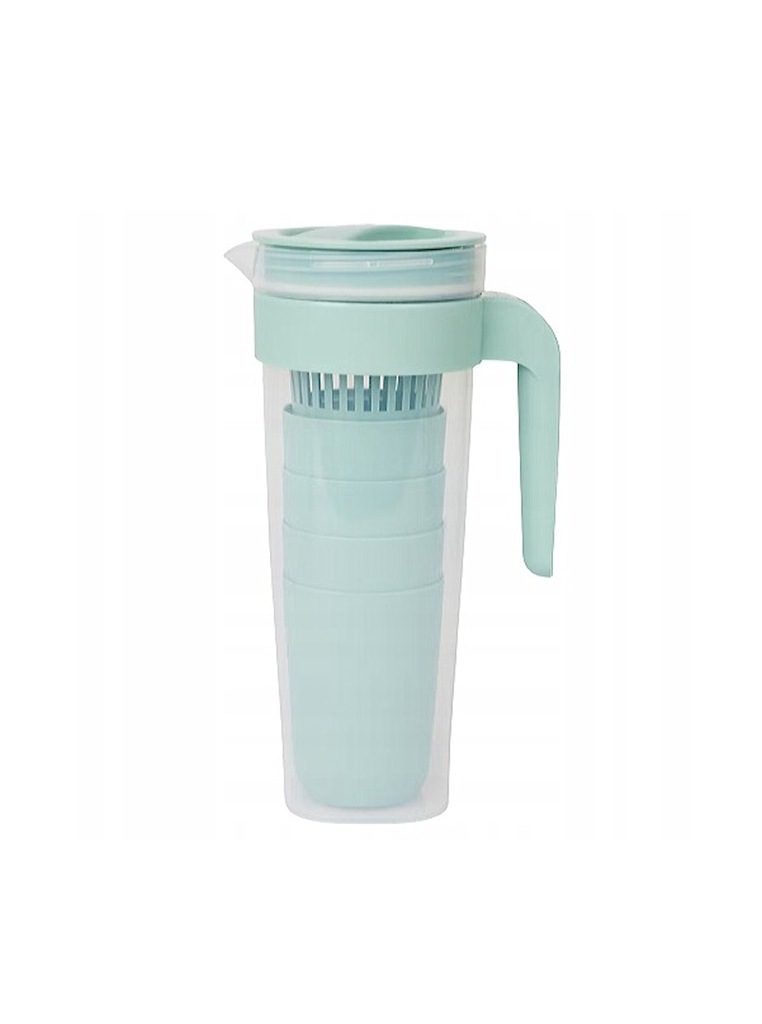 Dzbanek piknikowy 1l z filtrem i 4 kubkami